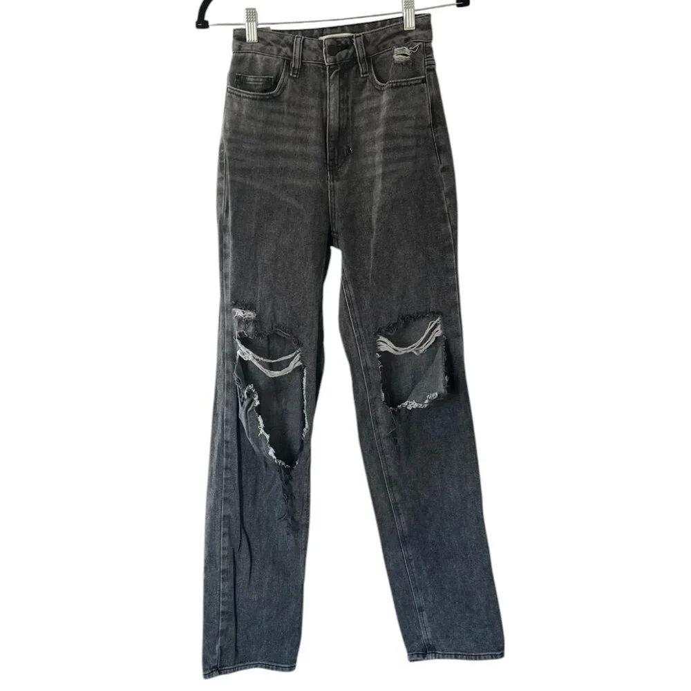 Women's PacSun 90's Vintage Distressed Boyfriend Jeans Size 24 - Picture 1 of 4